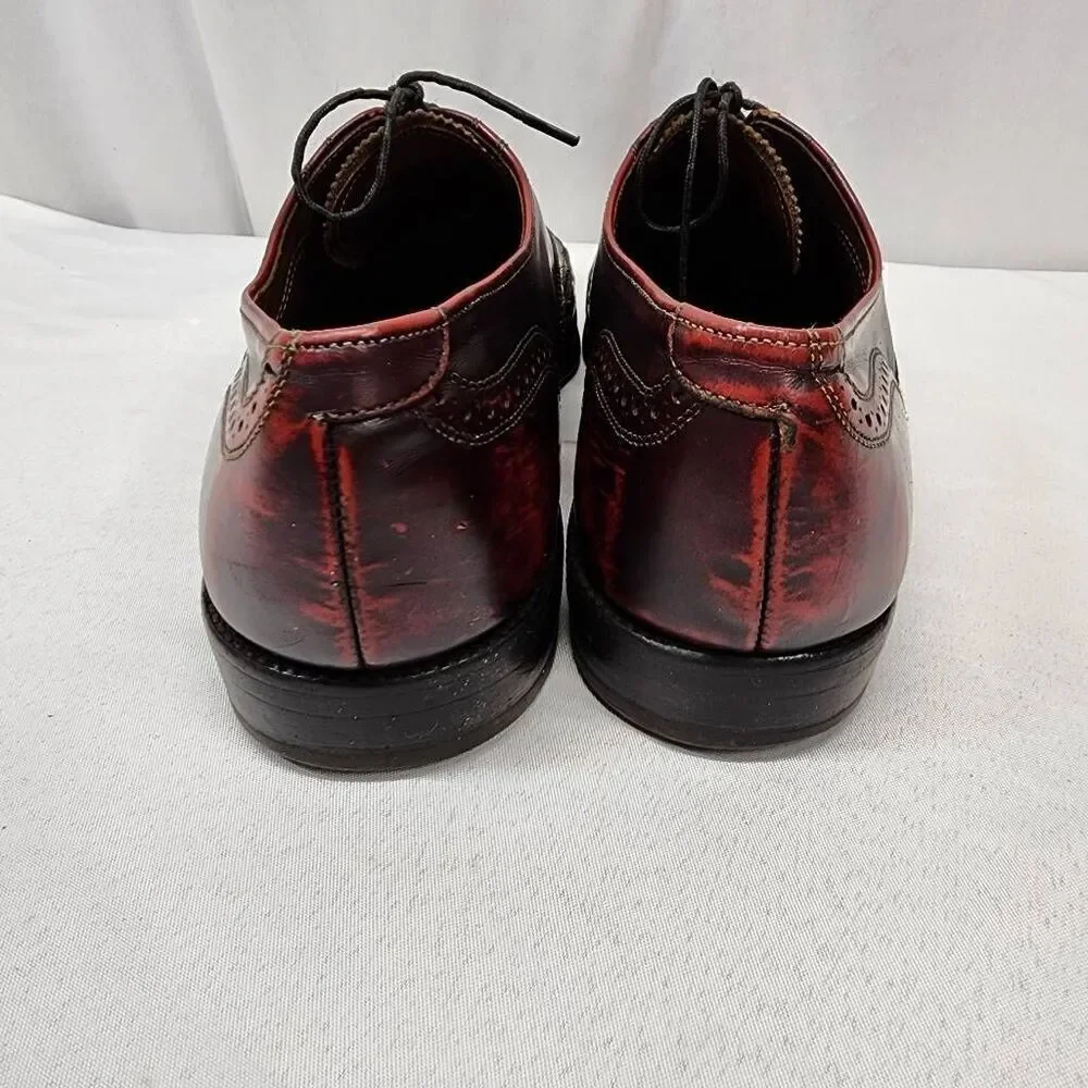 Allen Edmonds Mcallister Wingtip Oxfords  Dress Shoes Oxblood Men's 11.5